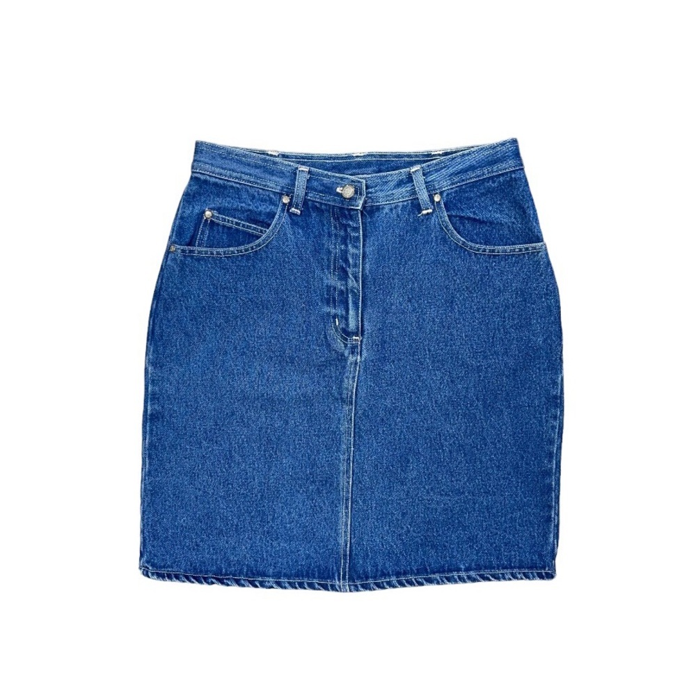 Bill Blass Vintage Denim Skirt Women’s Size 6 US Medium Blue Wash Jean High Rise